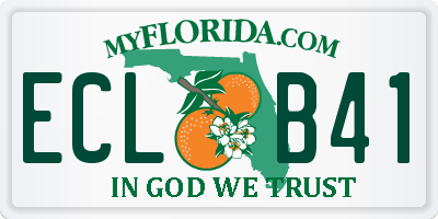 FL license plate ECLB41