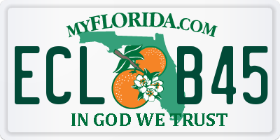 FL license plate ECLB45