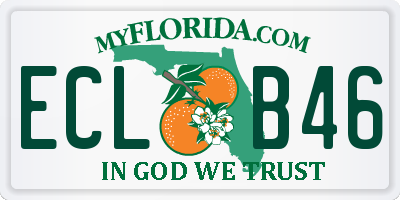 FL license plate ECLB46