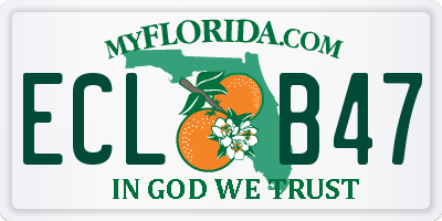 FL license plate ECLB47