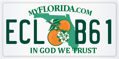 FL license plate ECLB61