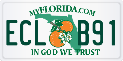 FL license plate ECLB91