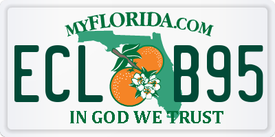 FL license plate ECLB95