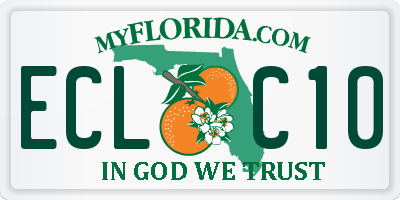 FL license plate ECLC10