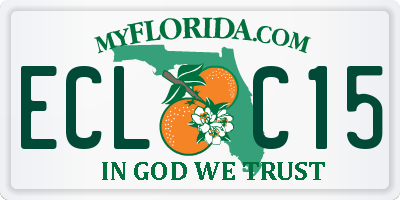FL license plate ECLC15