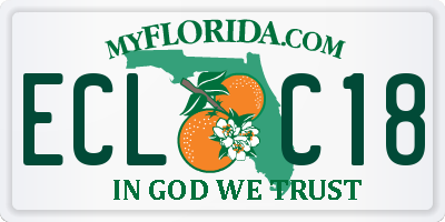 FL license plate ECLC18