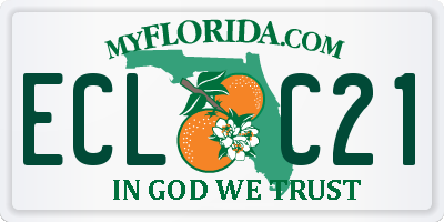 FL license plate ECLC21