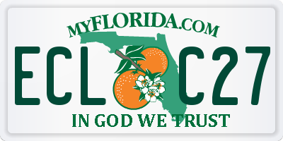 FL license plate ECLC27
