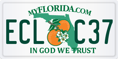 FL license plate ECLC37