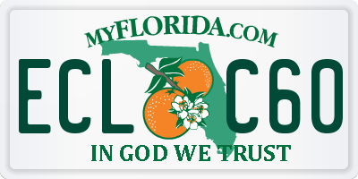 FL license plate ECLC60