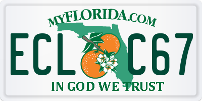 FL license plate ECLC67