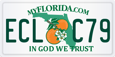 FL license plate ECLC79