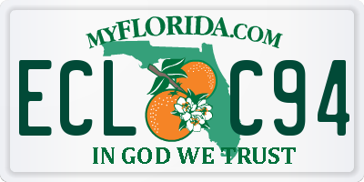 FL license plate ECLC94