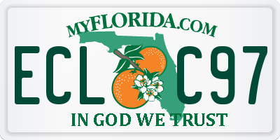 FL license plate ECLC97