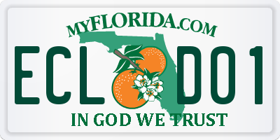 FL license plate ECLD01