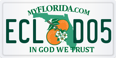 FL license plate ECLD05