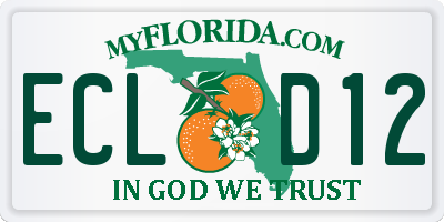 FL license plate ECLD12