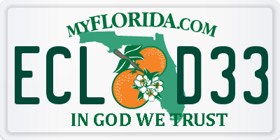 FL license plate ECLD33