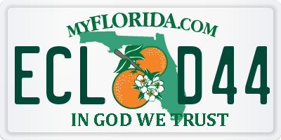 FL license plate ECLD44