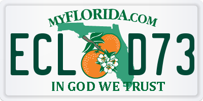 FL license plate ECLD73