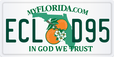 FL license plate ECLD95