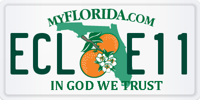 FL license plate ECLE11