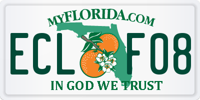 FL license plate ECLF08