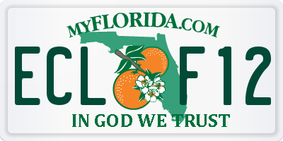 FL license plate ECLF12