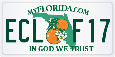 FL license plate ECLF17