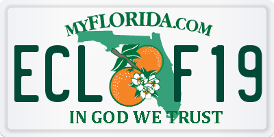 FL license plate ECLF19