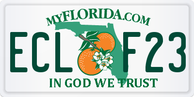 FL license plate ECLF23