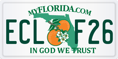 FL license plate ECLF26