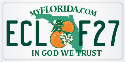 FL license plate ECLF27