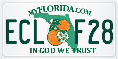 FL license plate ECLF28