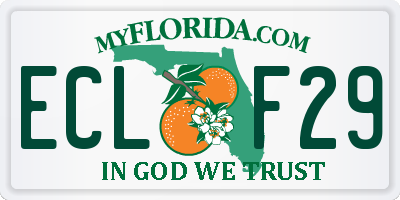 FL license plate ECLF29