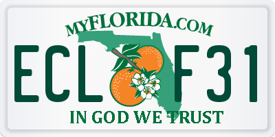 FL license plate ECLF31