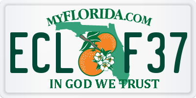 FL license plate ECLF37