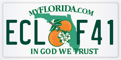 FL license plate ECLF41