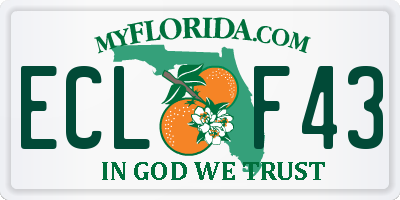 FL license plate ECLF43