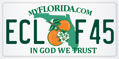 FL license plate ECLF45