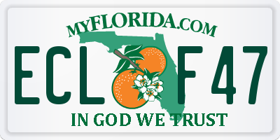 FL license plate ECLF47