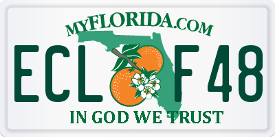 FL license plate ECLF48