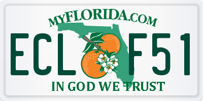 FL license plate ECLF51