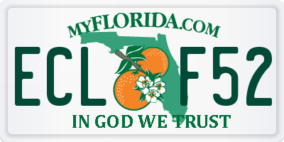FL license plate ECLF52