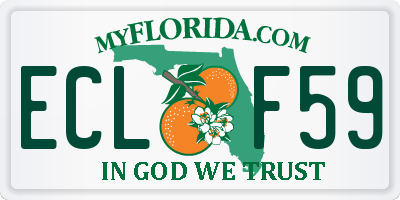 FL license plate ECLF59