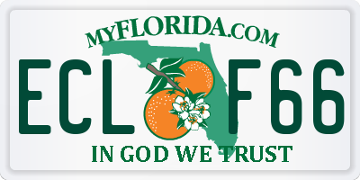 FL license plate ECLF66