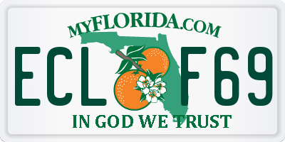 FL license plate ECLF69