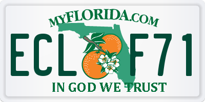 FL license plate ECLF71