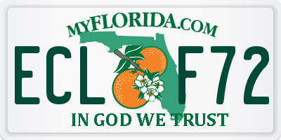 FL license plate ECLF72