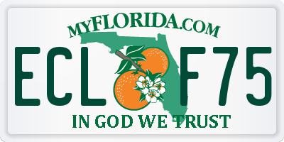 FL license plate ECLF75